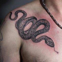 Orm tatuering: Betydelse, design, historia och foton